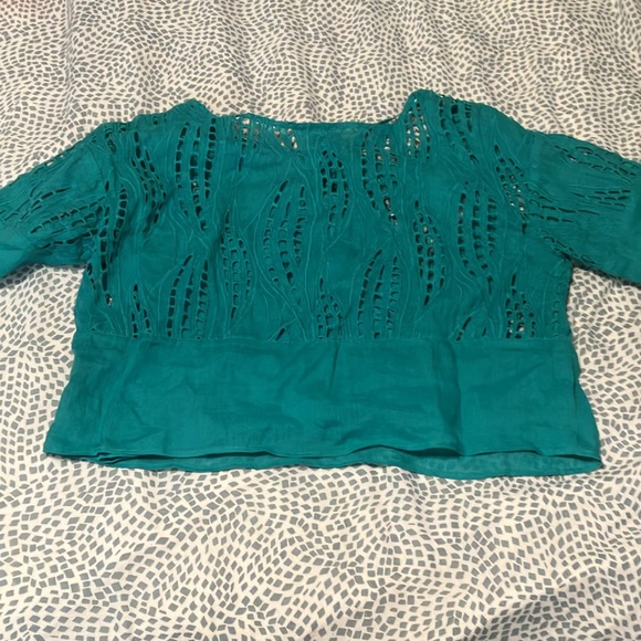 EUC Teal Tracy Reese Crop Top Set - Picture 6 of 6